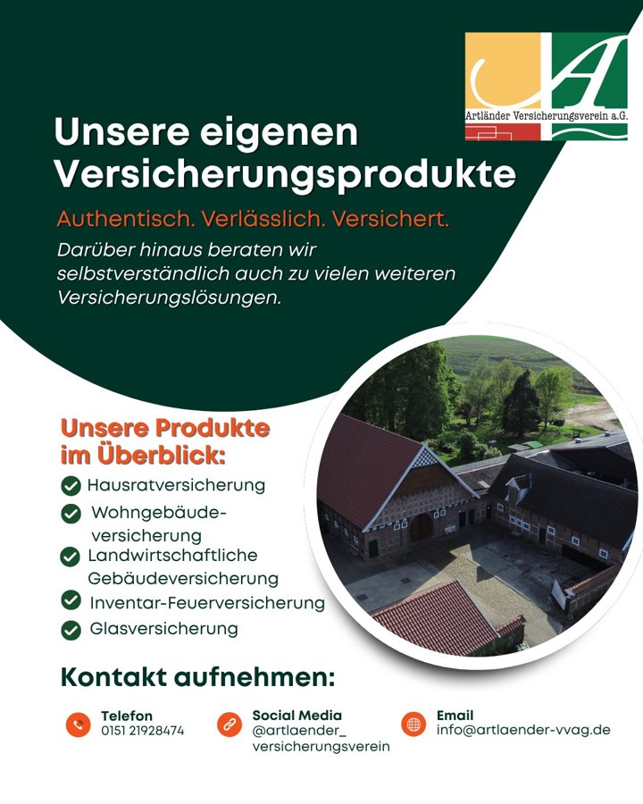 Instagram-Beitrag: Unsere eigenen Versicherungsprodukte im Überblick